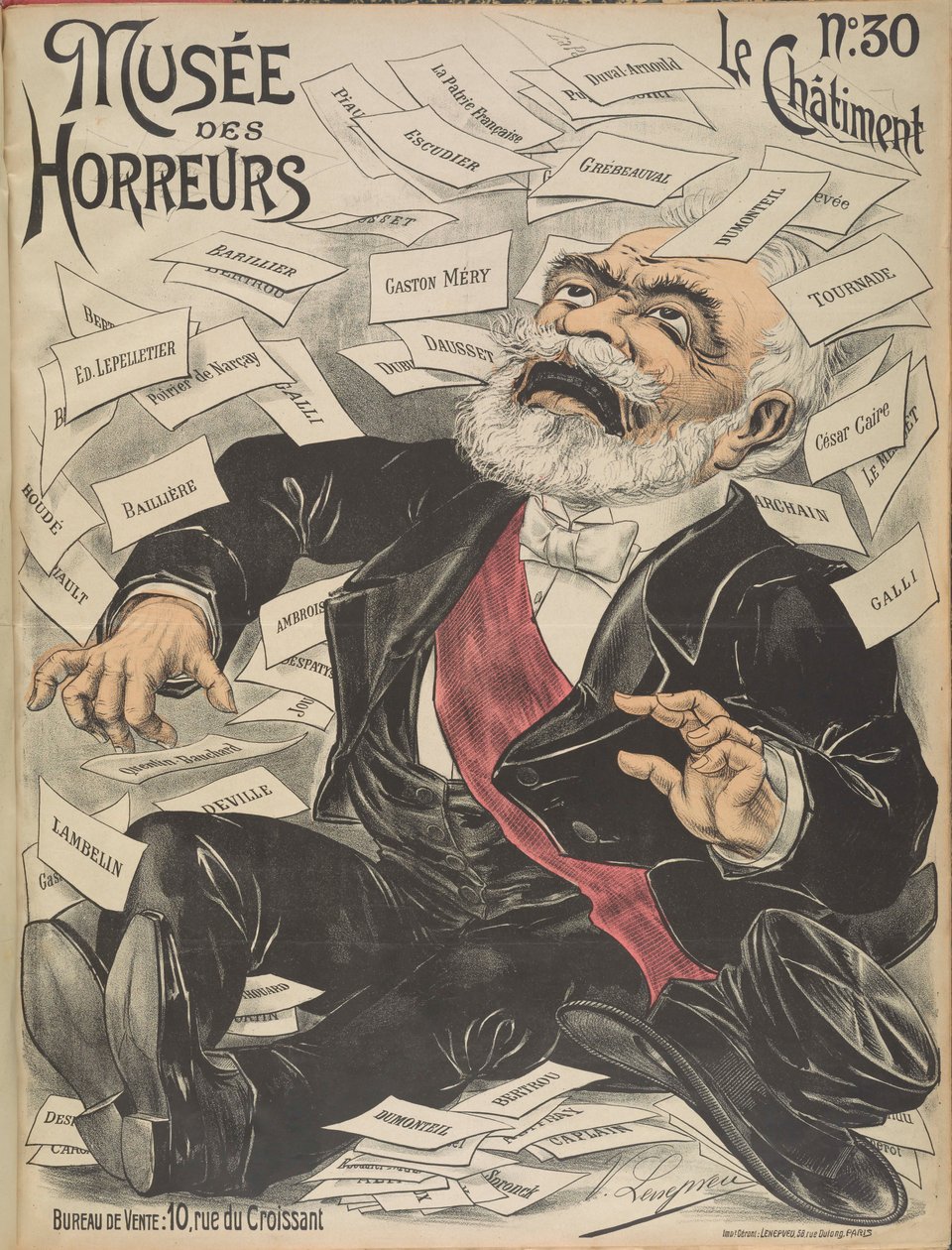 Galería de Horrores del Musée des Horreurs: Émile Loubet, 1899 de Victor Lenepveu