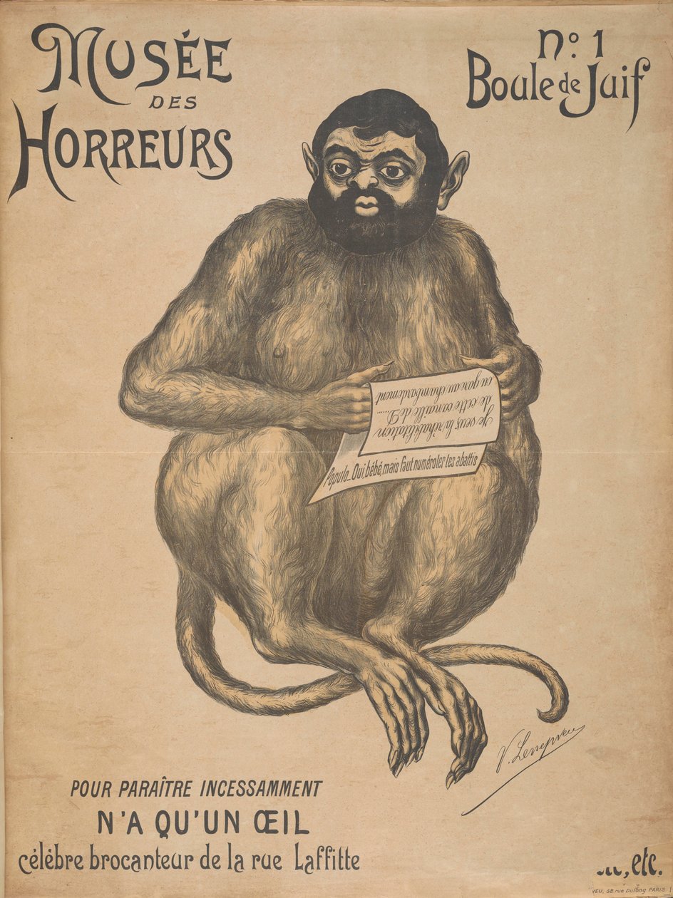 Musée des Horreurs Galería de Horrores: Joseph Reinach de Victor Lenepveu