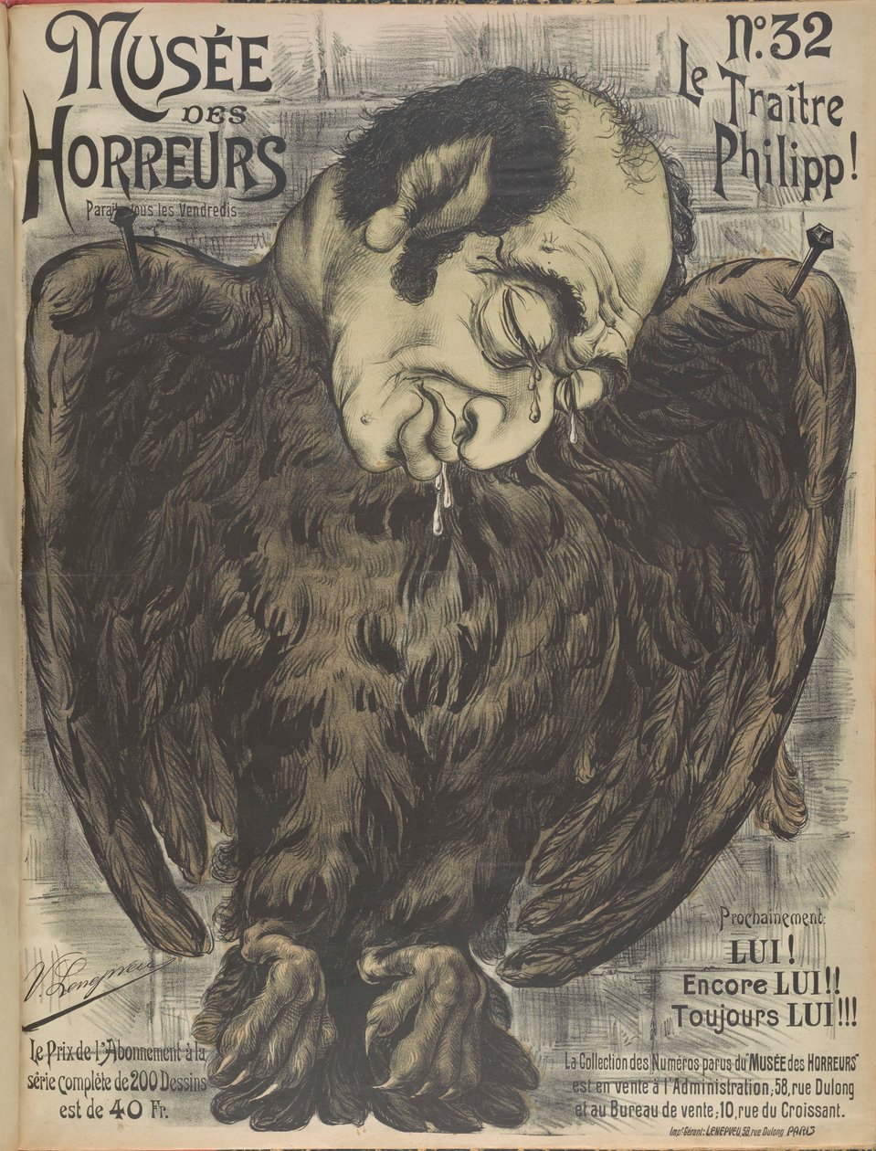Galería de Horrores del Musée des Horreurs: Phillippe de Rothschild, 1899 de Victor Lenepveu