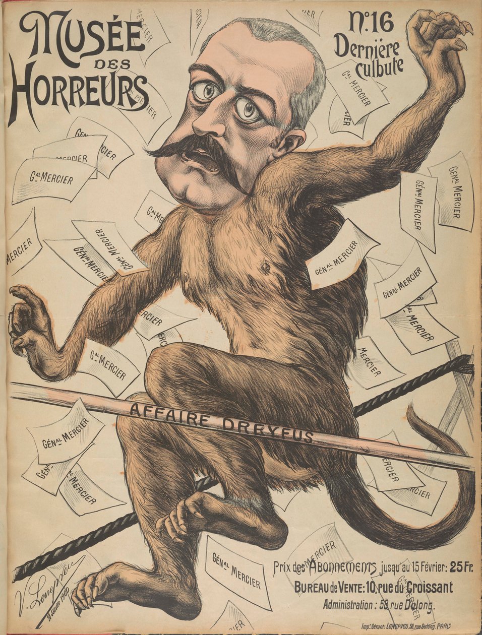Galería de Horrores del Musée des Horreurs: Pierre Waldeck-Rousseau, 1899 de Victor Lenepveu