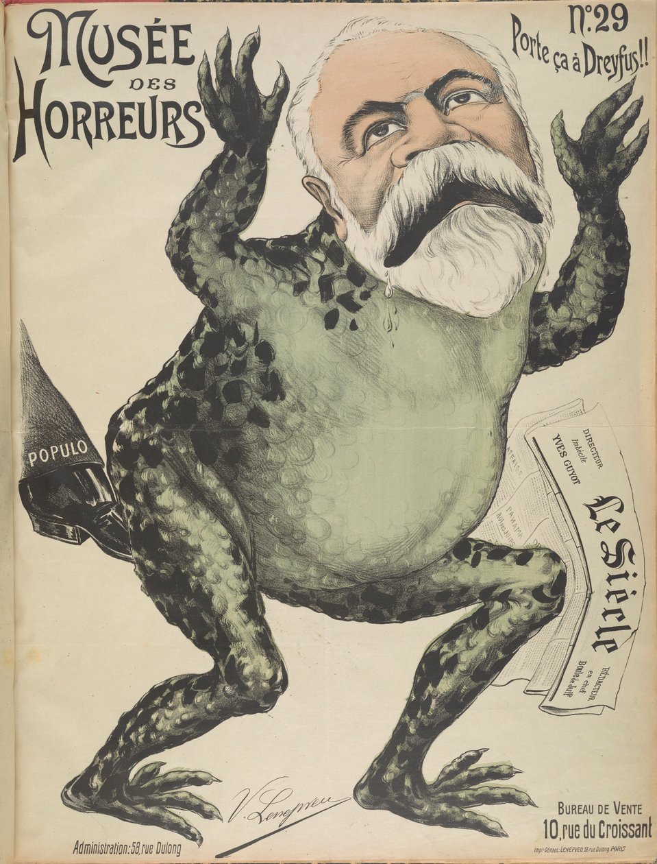 Musée des Horreurs Galería de Horrores: Yves Guyot, 1899 de Victor Lenepveu