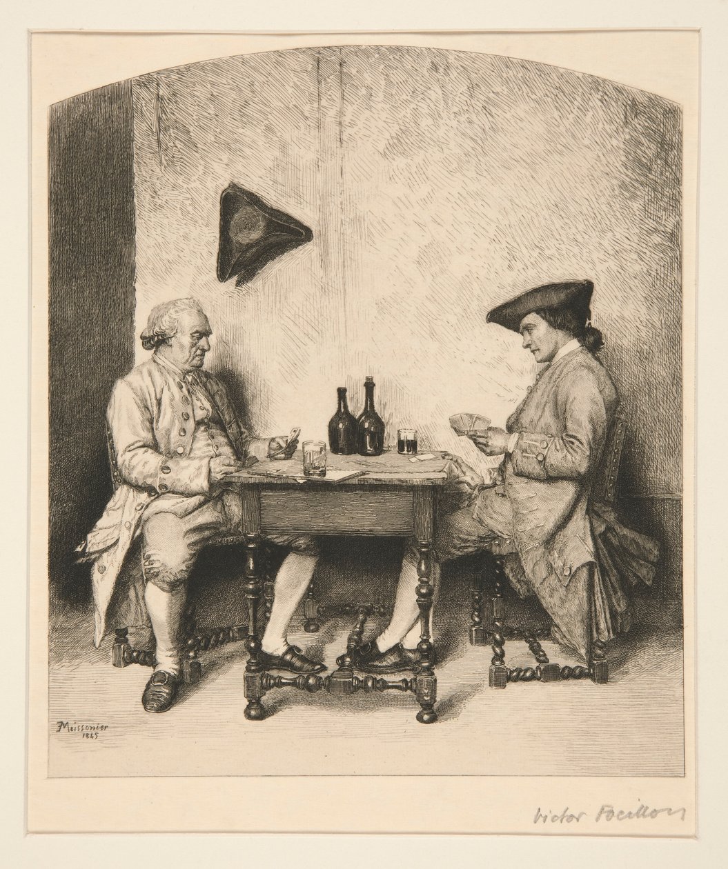 un juego de cartas de Victor Louis Focillon