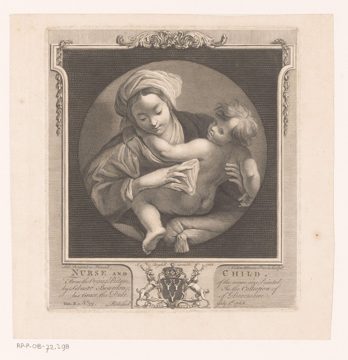 mujer con niño Enfermera y niño (título sobre objeto) de Victor Marie Picot