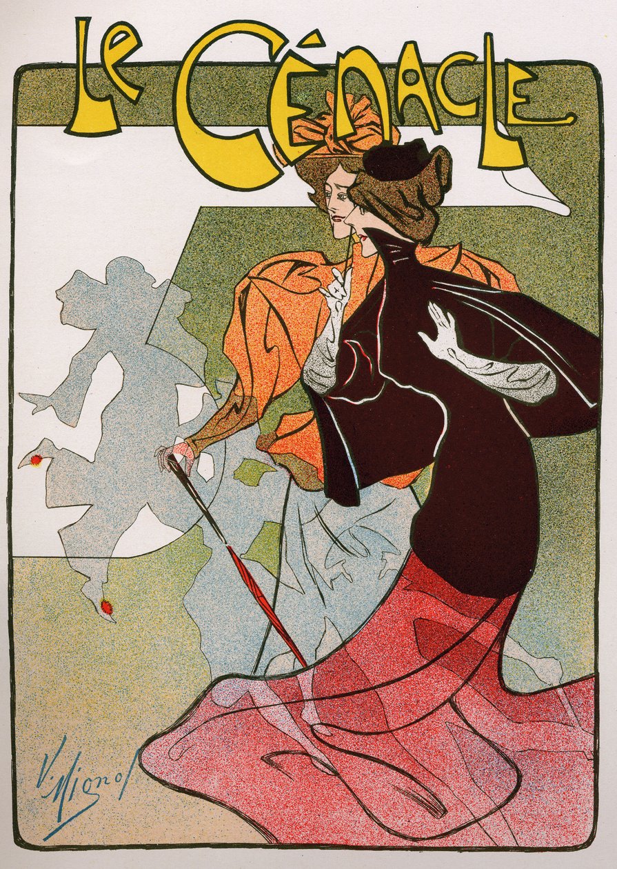El Cenáculo, Bélgica, finales del siglo XIX (cartel) de Victor Mignot