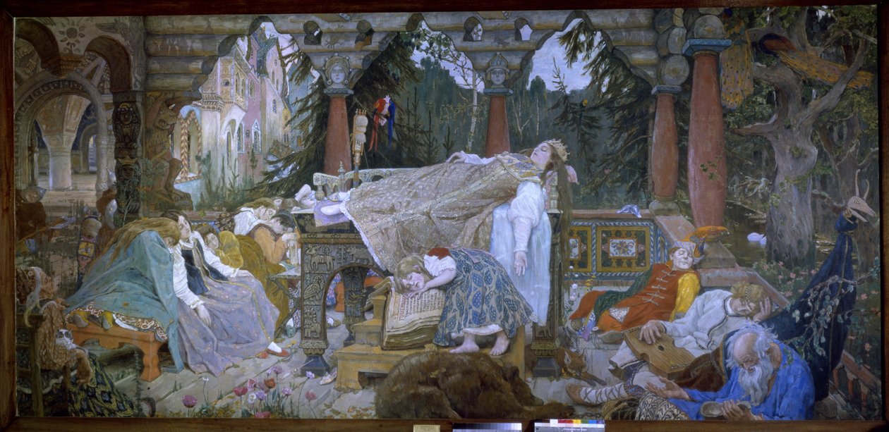 La Bella Durmiente (Cuento Tradicional) - La Bella Durmiente - Pintura de Viktor Mikhaylovich Vasnetsov (1848-1926), óleo sobre lienzo de Victor Mikhailovich Vasnetsov