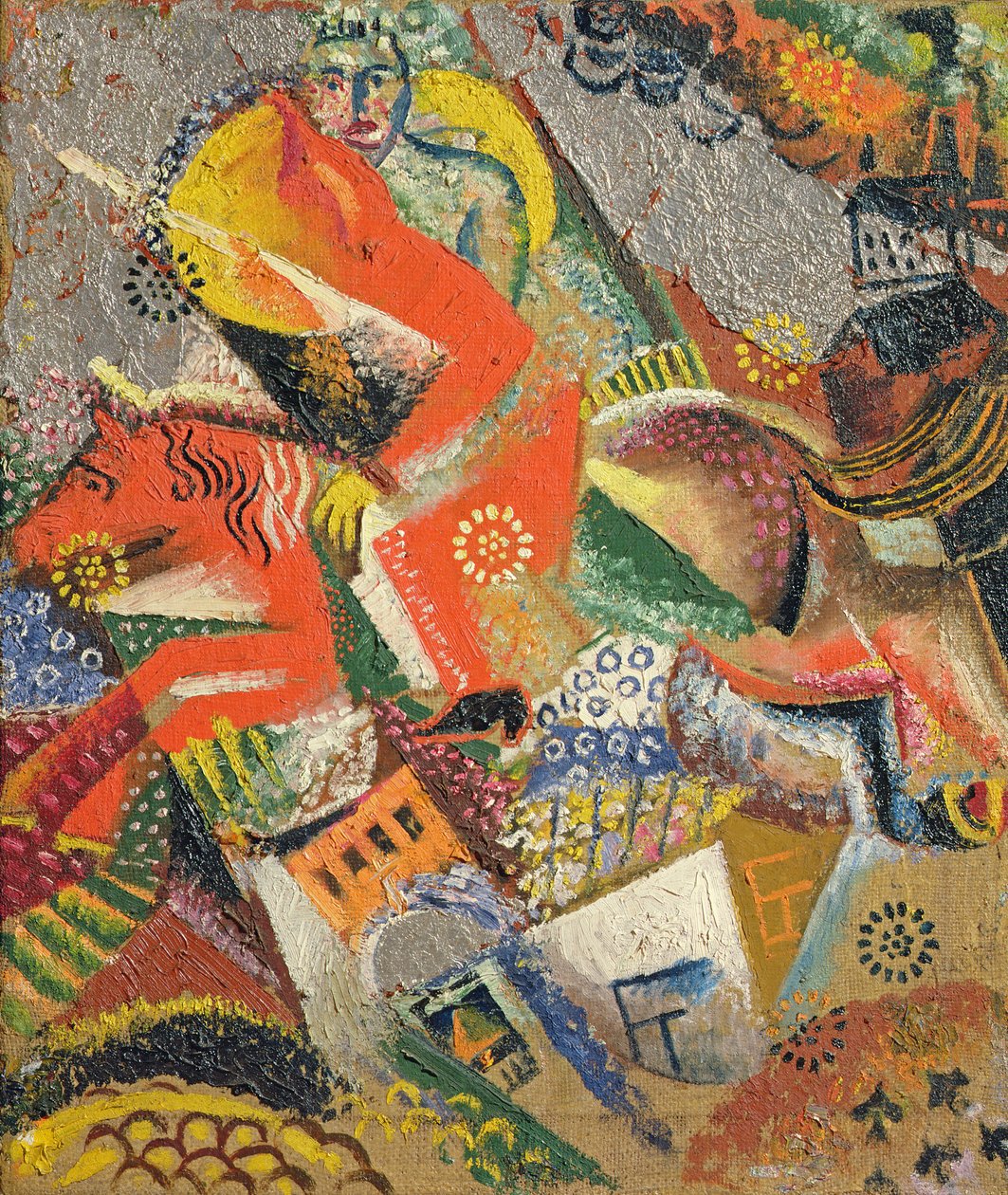 Composición con jinete rojo, 1920 de Victor Nikandrovich Palmov