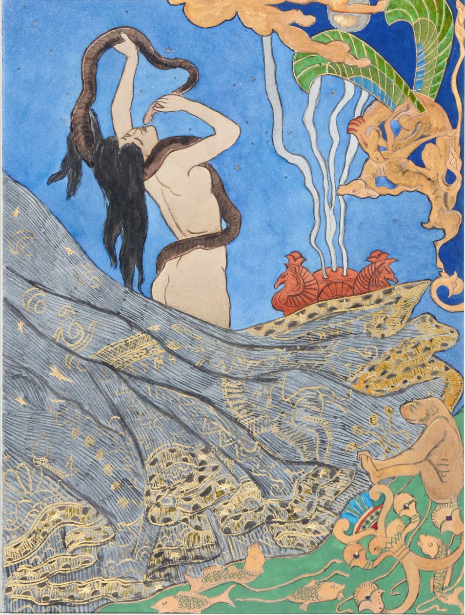 Ilustración para Salammbô de Gustave Flaubert, 1893 de Victor Prouvé