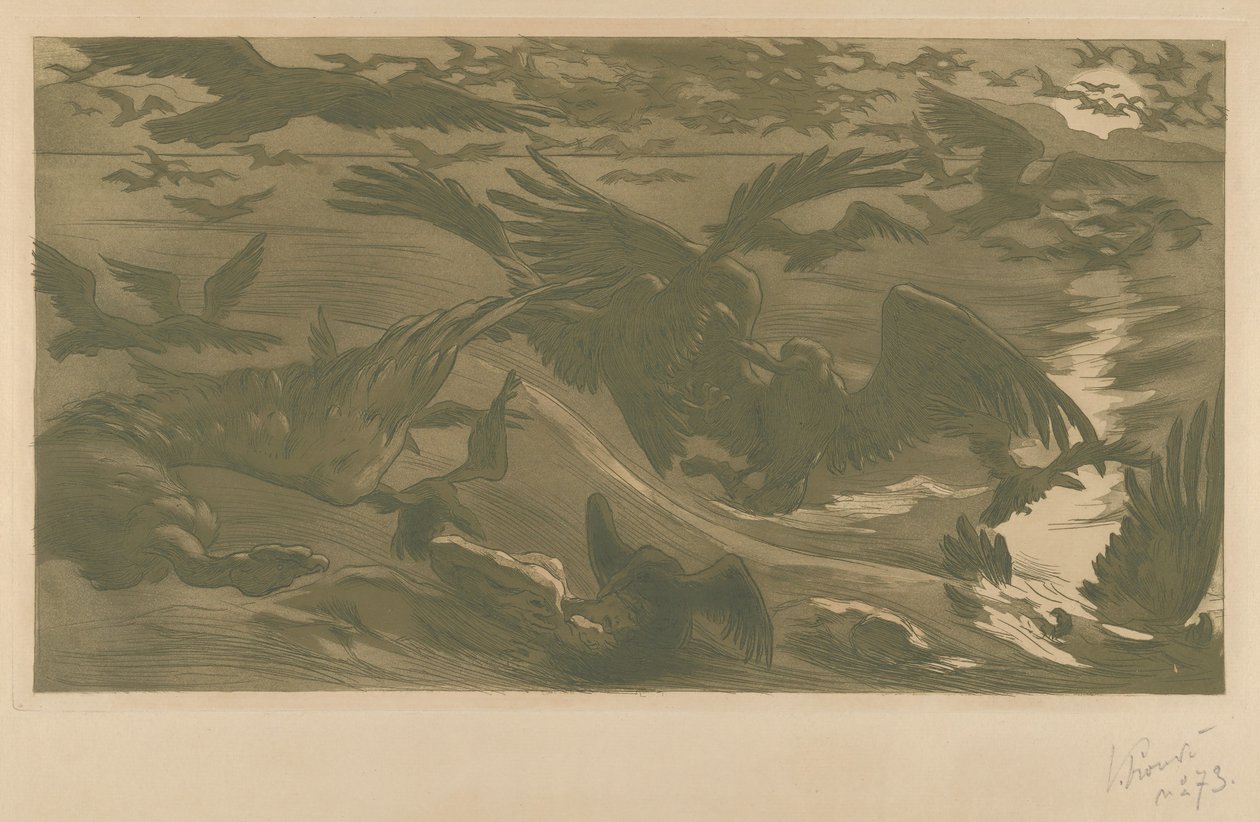 Aves de presa, 1893 de Victor Prouvé