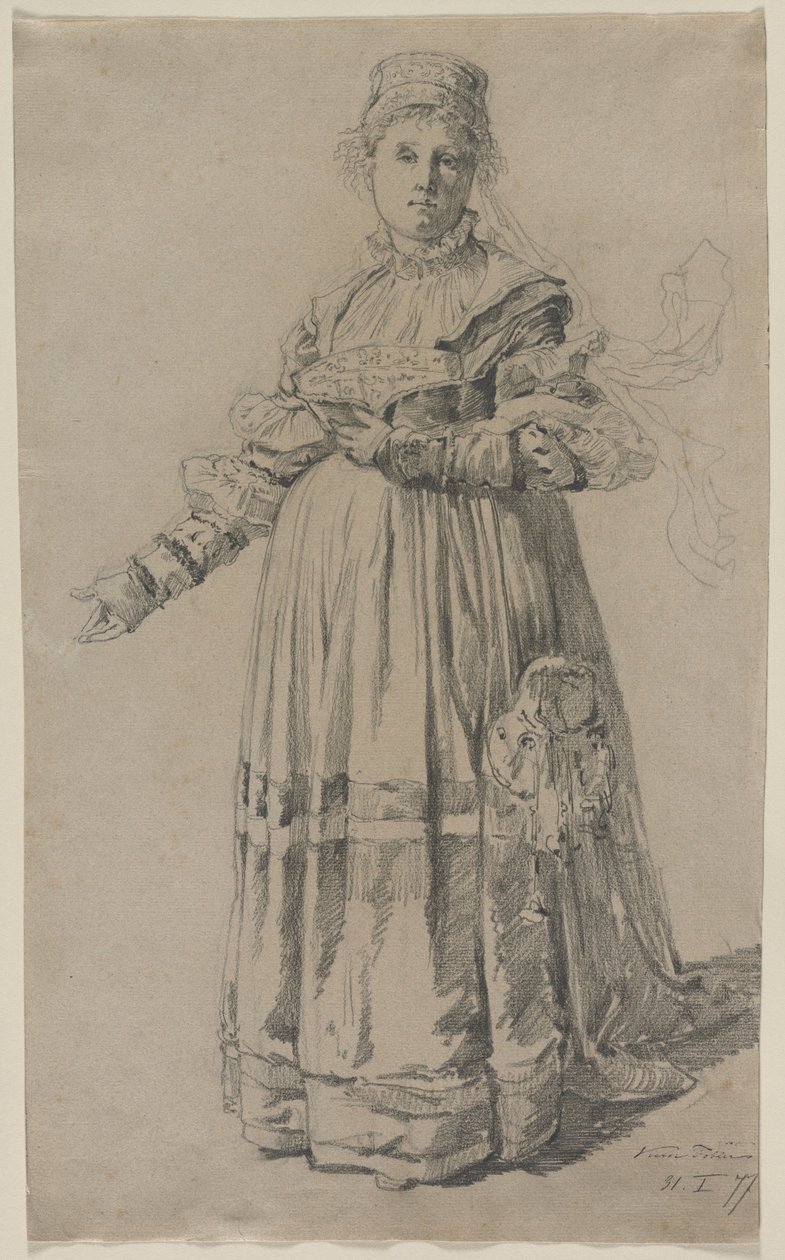 Mujer de pie, 1877 de Victor Tobler