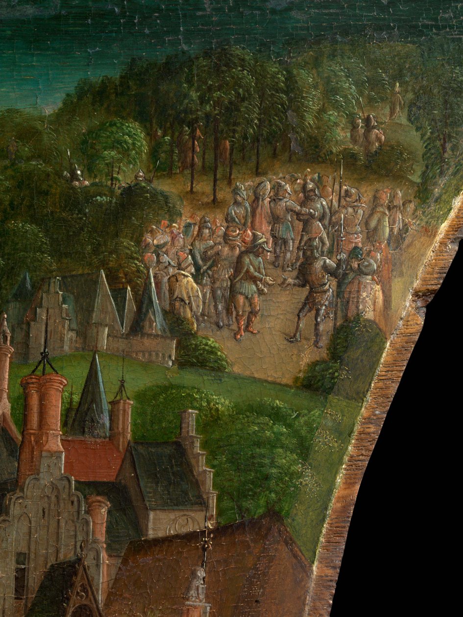 Conquista de Jerusalén por Tito (predela) de Vienna Master of Mary of Burgundy