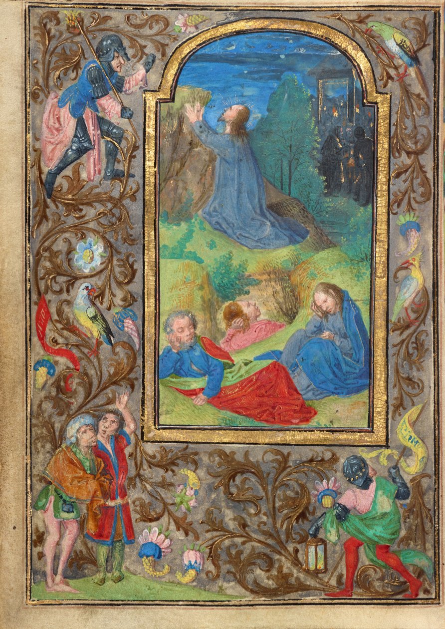 La agonía en el huerto de Vienna Master of Mary of Burgundy