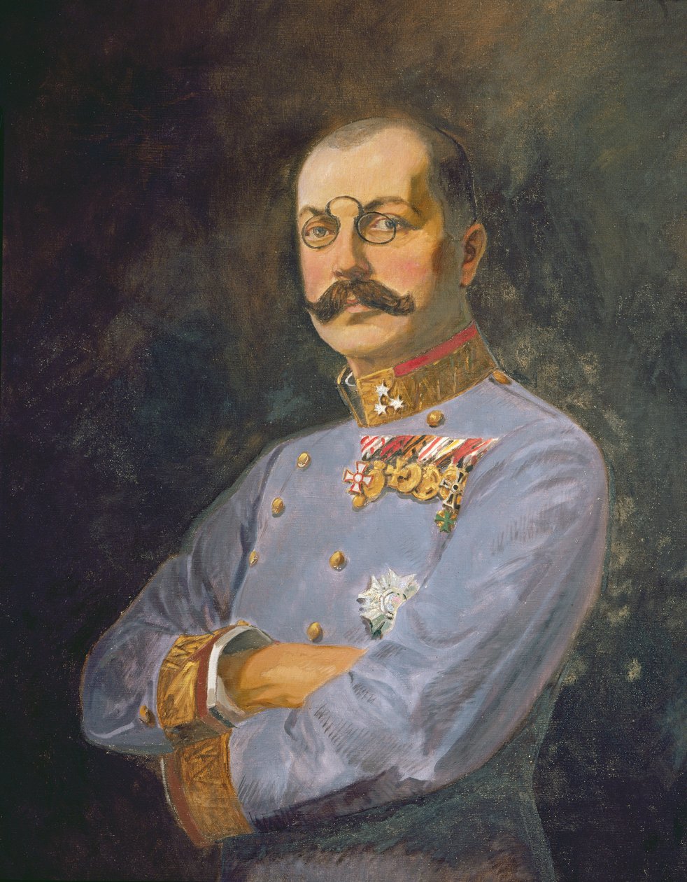 General Archiduque Francisco Salvador de Austria, c.1916 (óleo sobre lienzo) de Vienna Nedomansky Studio