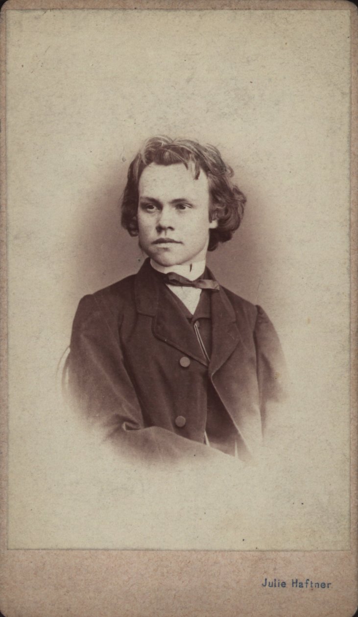 Retrato del compositor Anton Rubinstein de Vienna . Photo studio Julie Haftner