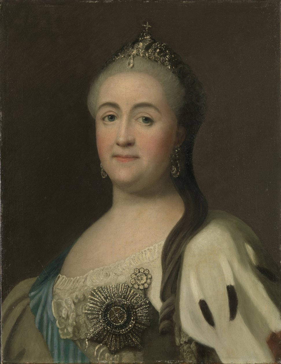 Retrato de la Emperatriz Catalina II 1729-1796 de Vigilius Erichsen