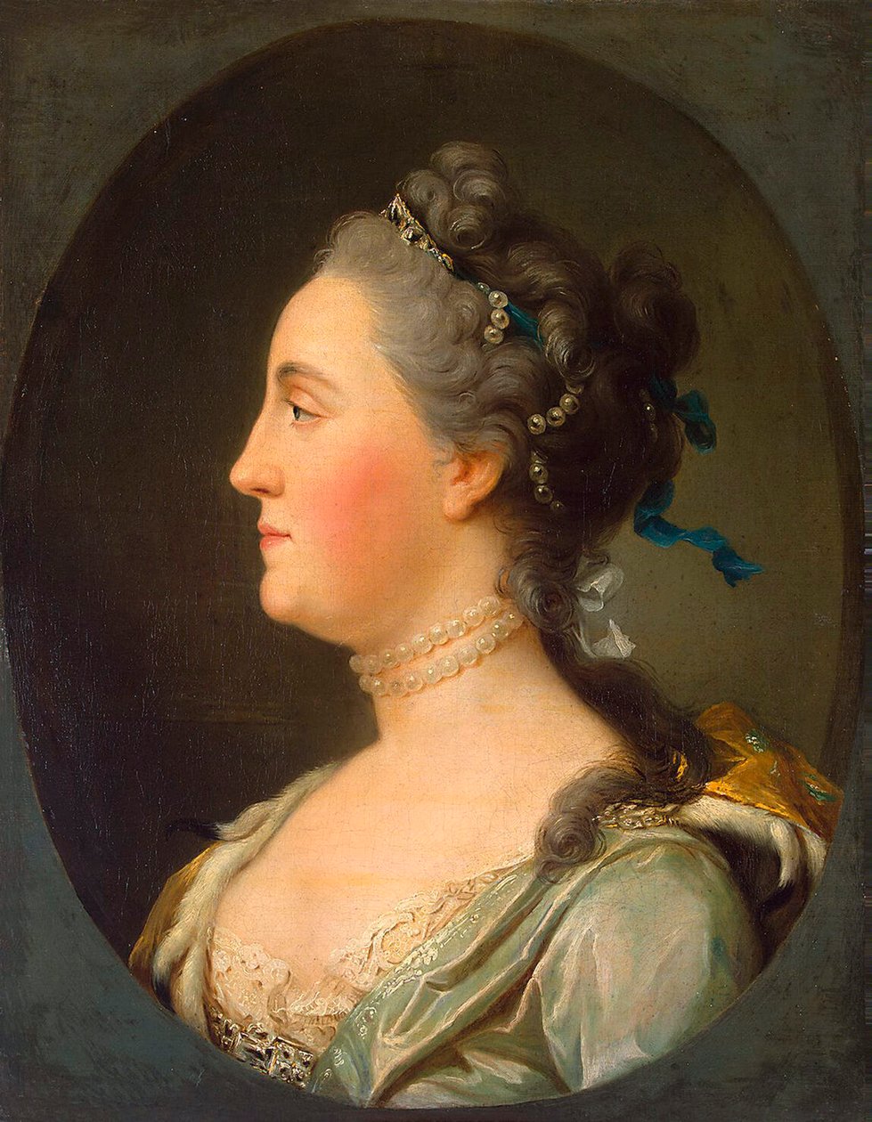 Retrato de la emperatriz Catalina II, 1729-1796, antes de 1762 de Vigilius Erichsen