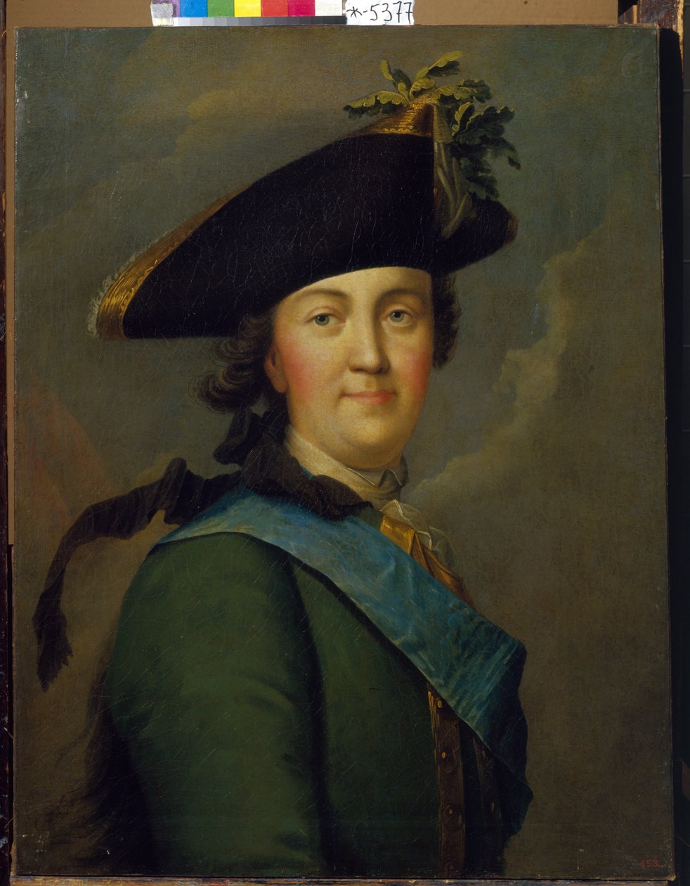 Retrato de la emperatriz Catalina II con el uniforme de salvavidas de Vigilius Erichsen