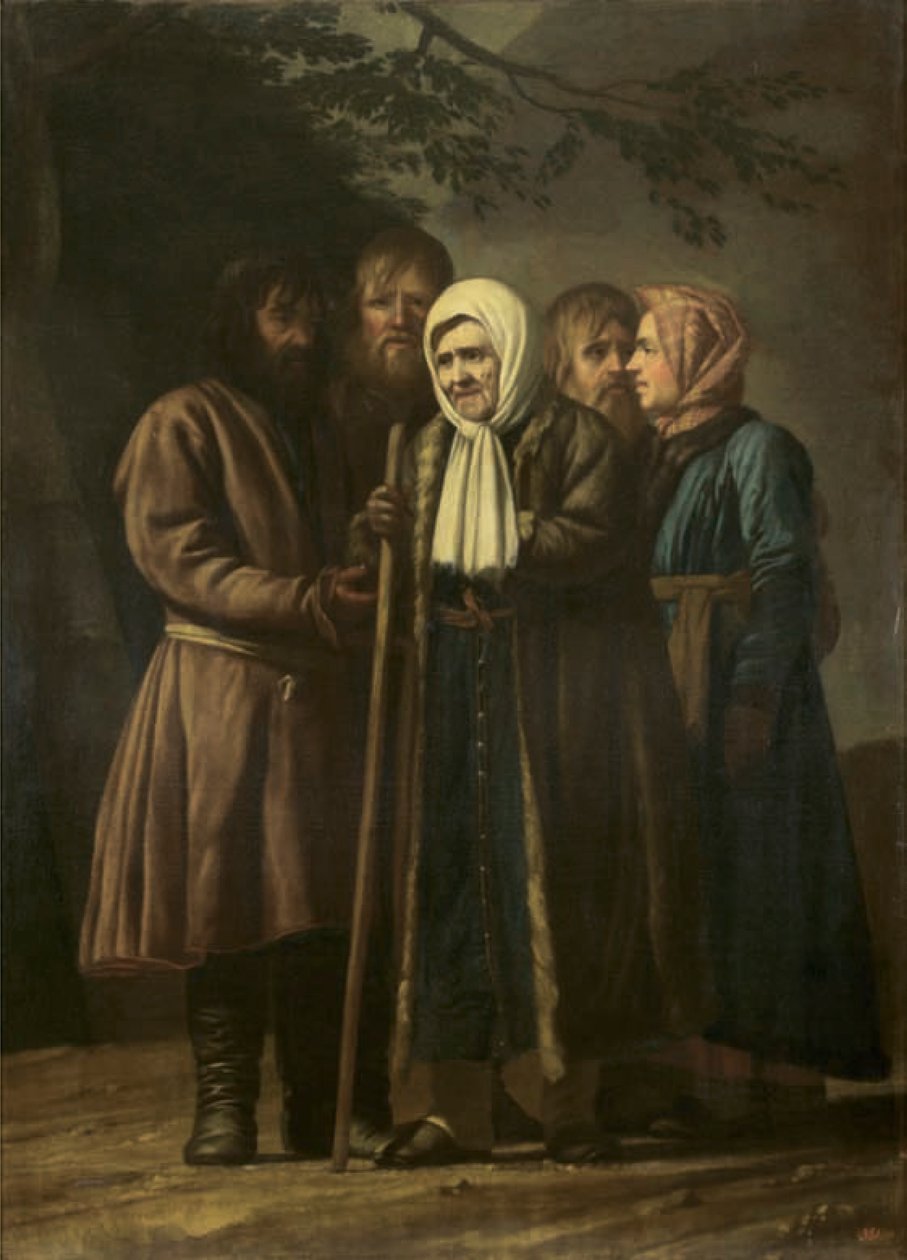 Mujer centenaria de Tsarskoe Selo con su familia de Vigilius Eriksen