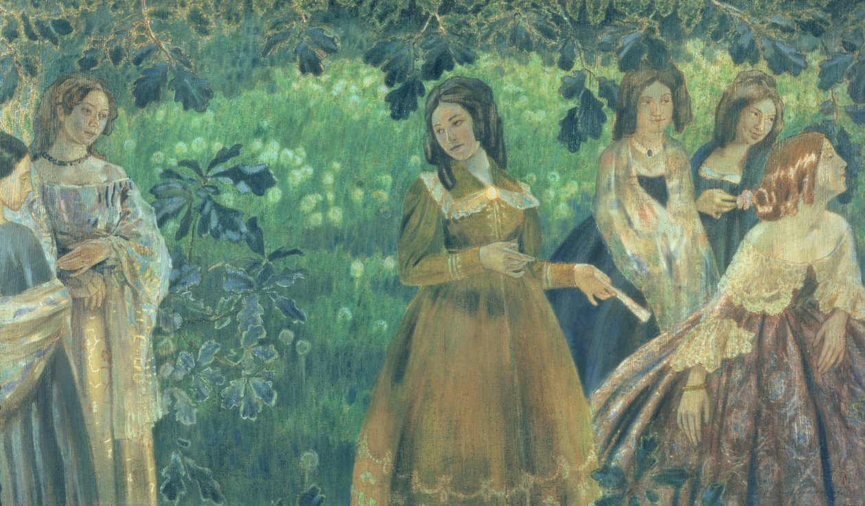 El collar de esmeraldas, 1903-04 de Viktor Elpidiforovich Borisov Musatov
