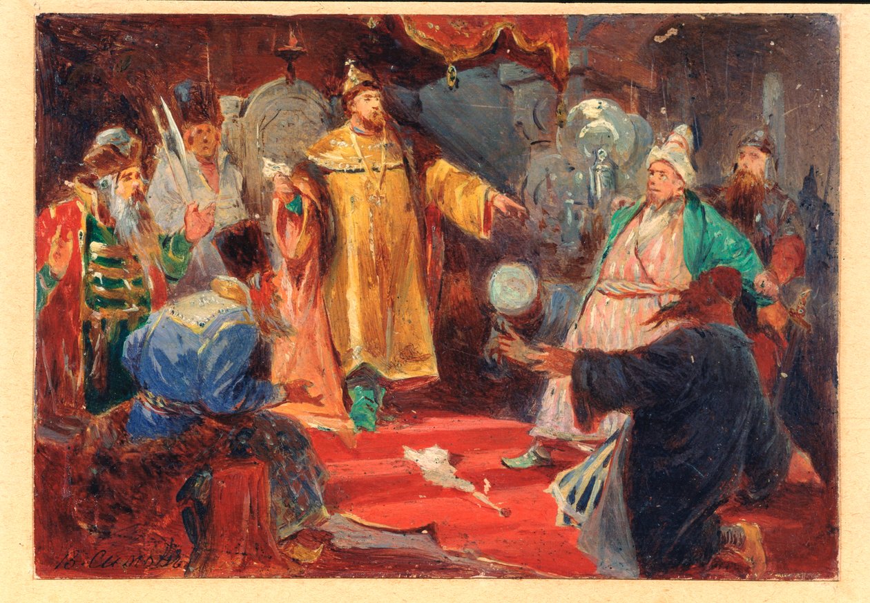El zar Iván III (conocido como El Gran de Viktor Andreyevich Simov