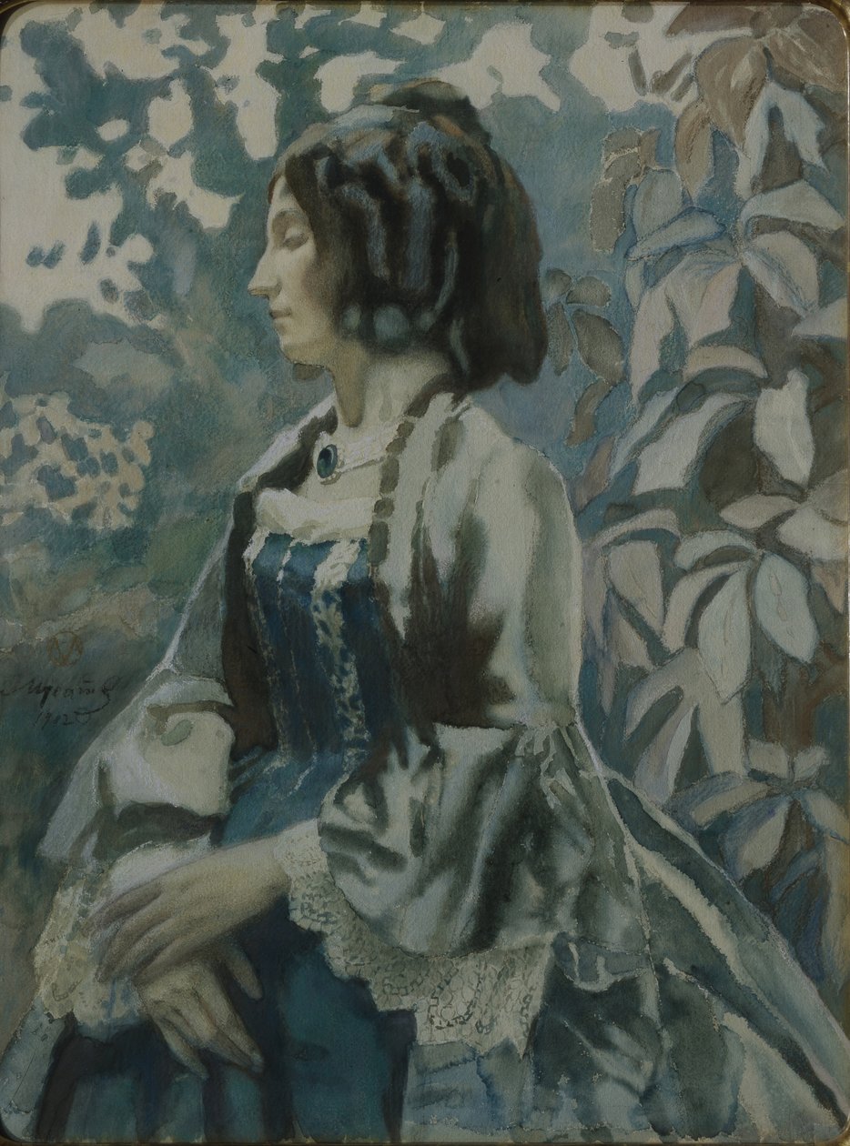 Retrato de una dama de Viktor Elpidiforovich Borisov Musatov