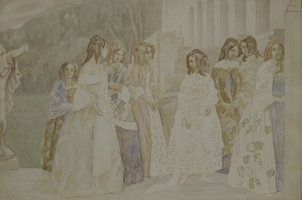 Réquiem, 1905 de Viktor Elpidiforovich Borisov Musatov