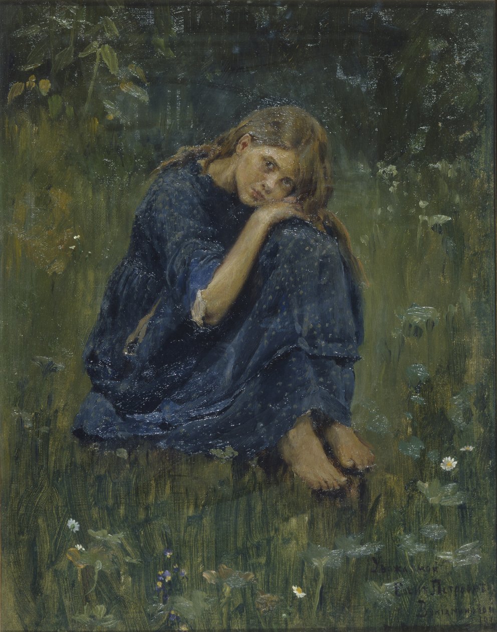 Estudio de Alyonushka, 1881 de Viktor Mikhaylovich Vasnetsov