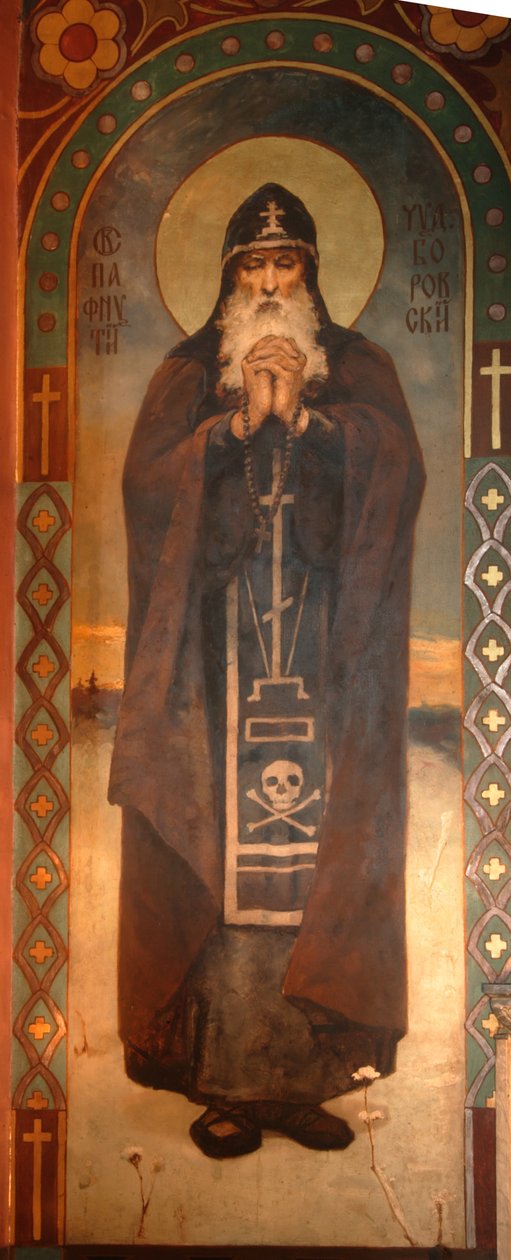 San Pafnucio de Borovsk, 1885-1896 de Viktor Mikhaylovich Vasnetsov