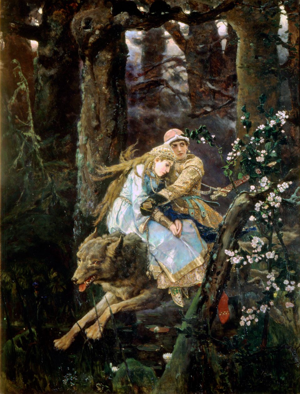 El zarevich Iván montando el lobo gris de Viktor Mikhaylovich Vasnetsov