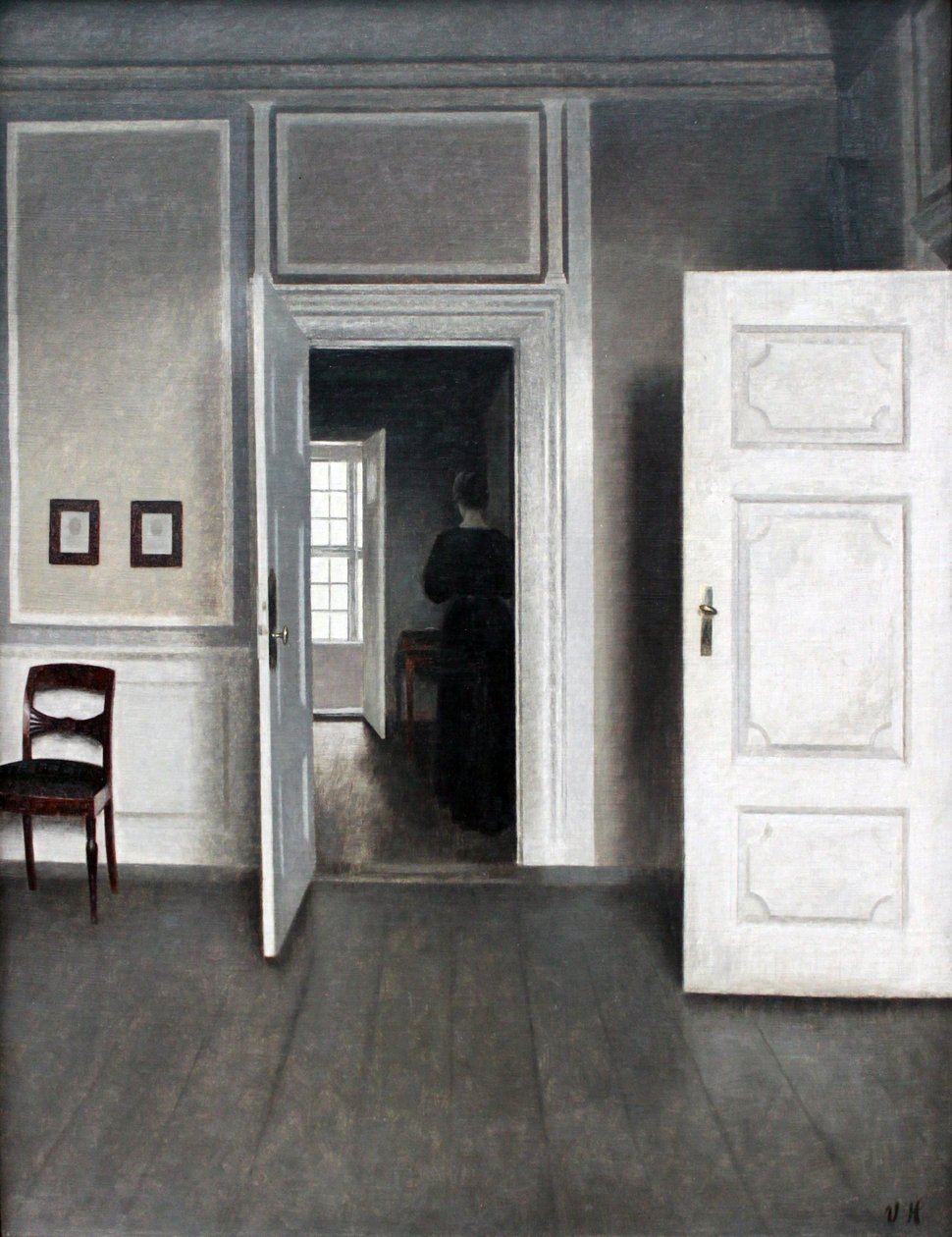Interior Strandgade 30 de Vilhelm Hammershøi