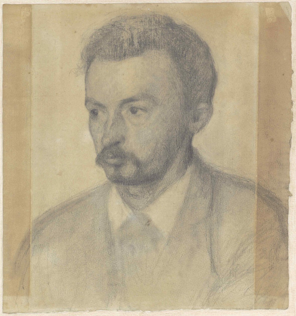 Autorretrato, 1895 de Vilhelm Hammershøi