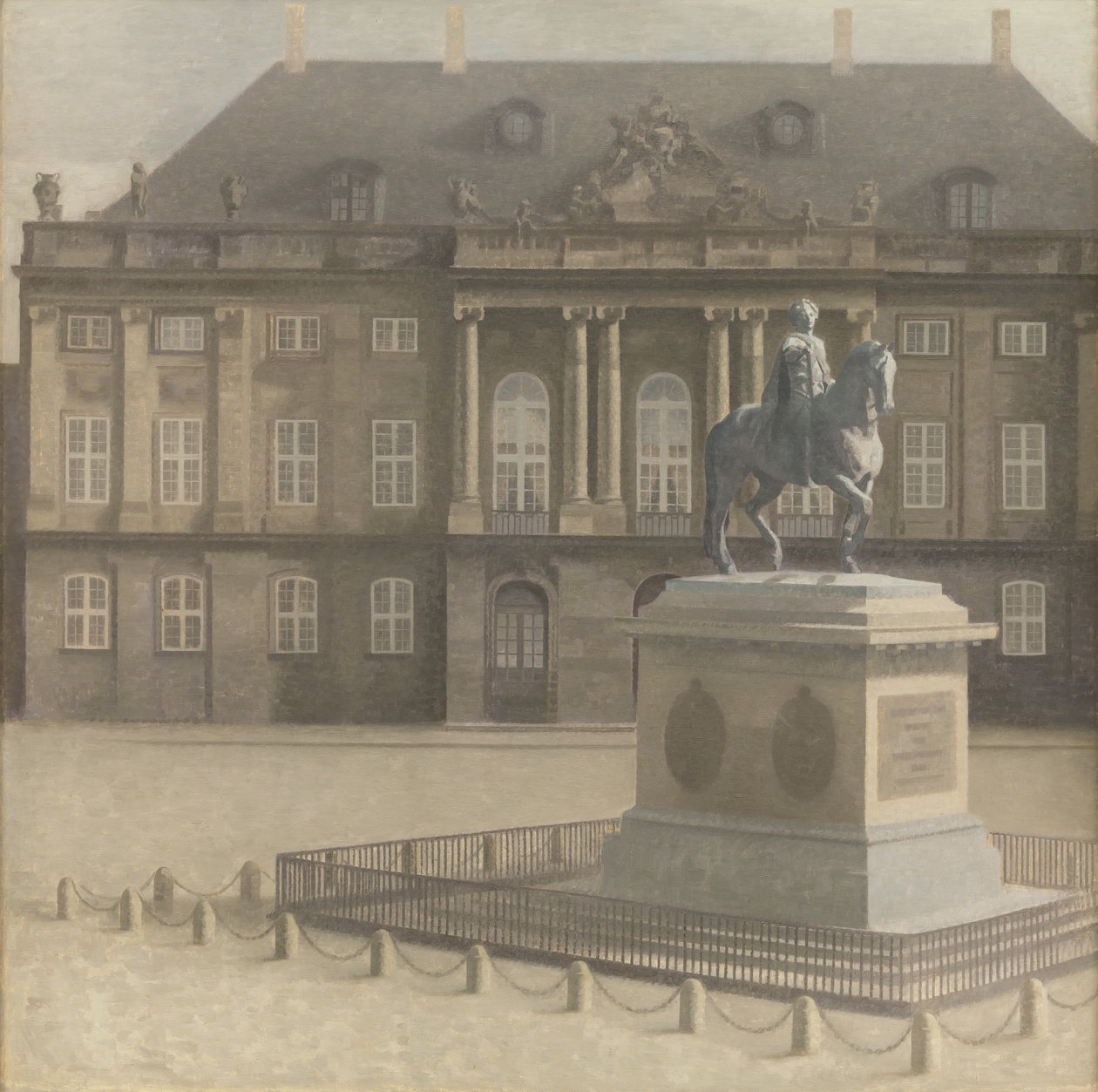 Plaza de Amalienborg, Copenhague de Vilhelm Hammershøi