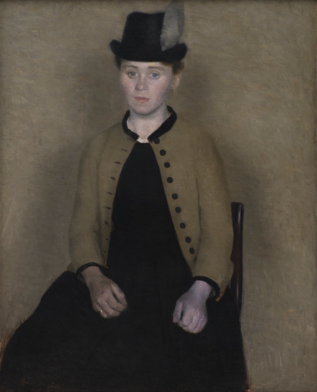 Ida Ilsted, luego la esposa del artista de Vilhelm Hammershøi