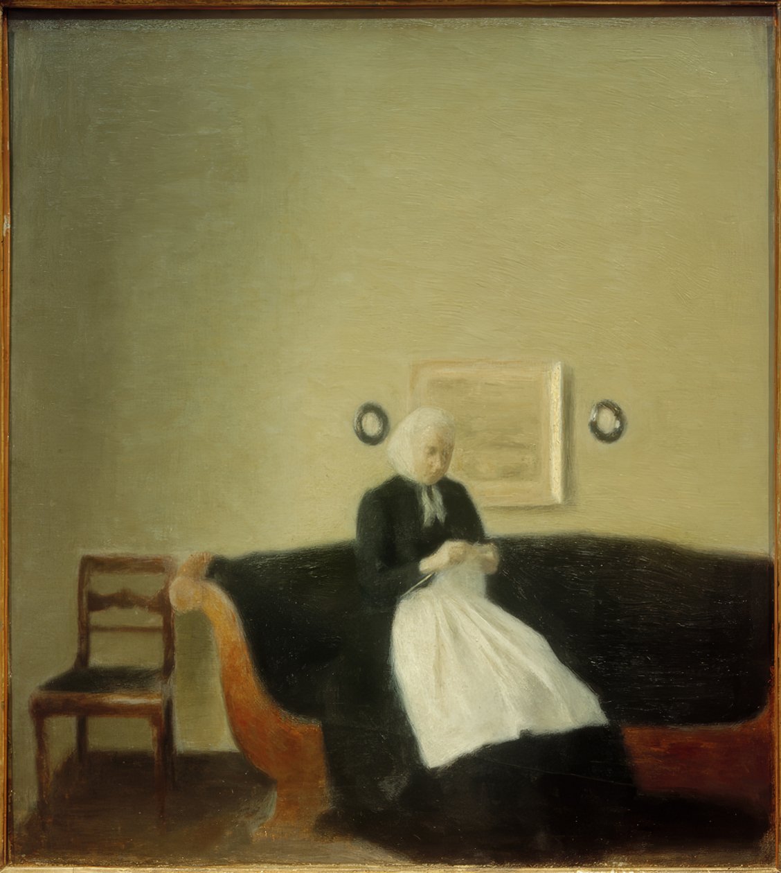 Madre del artista de Vilhelm Hammershoi