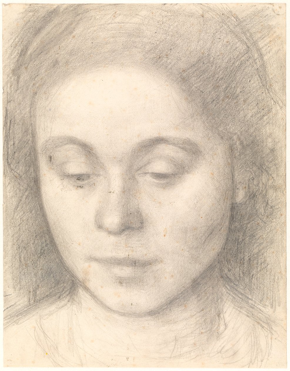 Retrato de Ida, la esposa del artista de Vilhelm Hammershøi