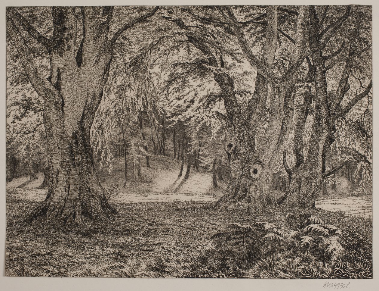 El interior de un bosque de Vilhelm Kyhn