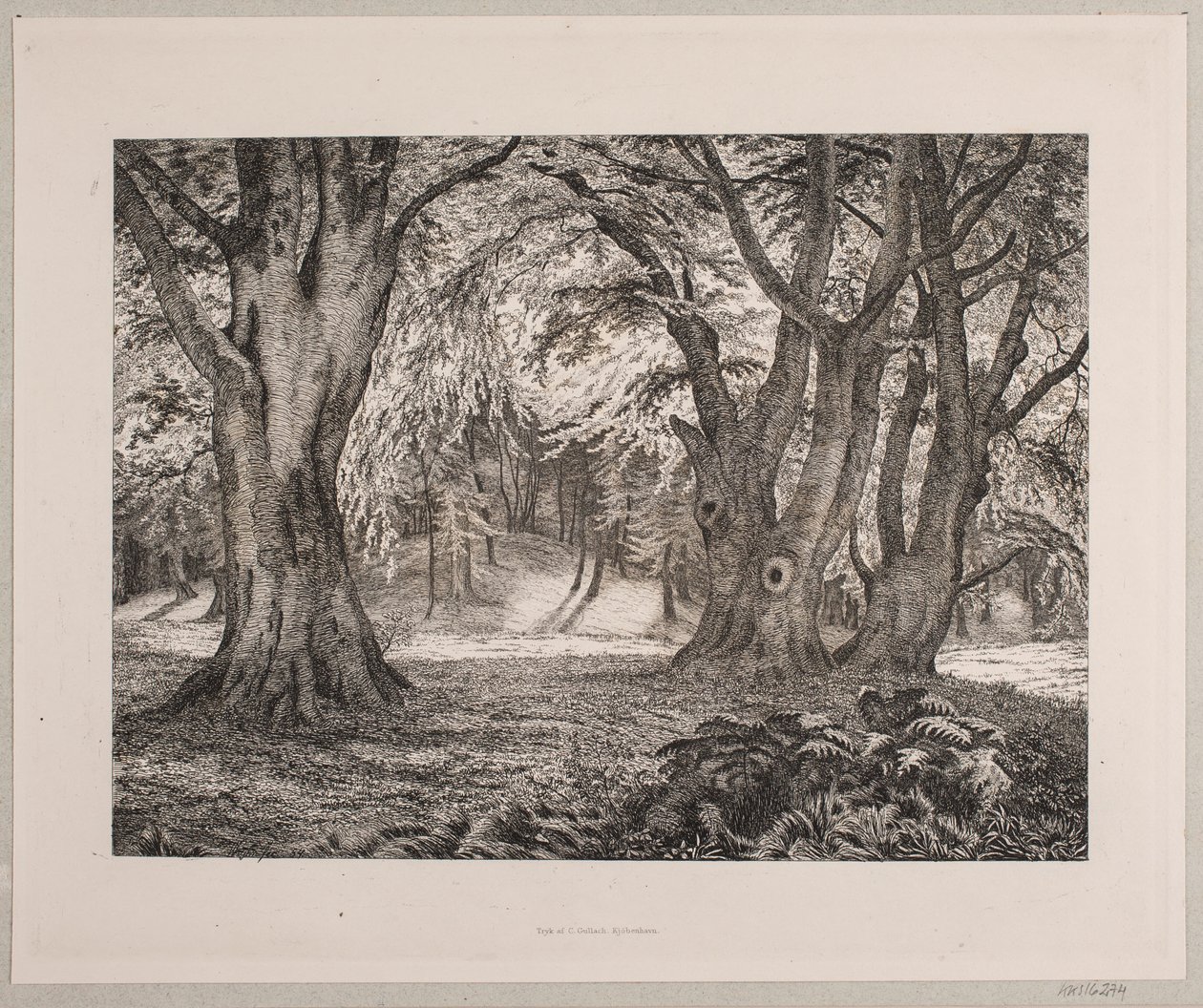 El interior de un bosque de Vilhelm Kyhn
