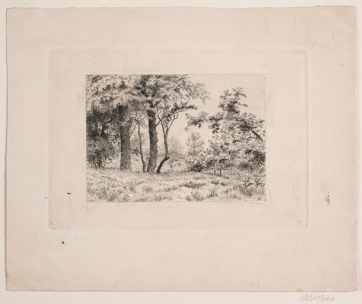 Robles en el borde de un bosque de Vilhelm Kyhn