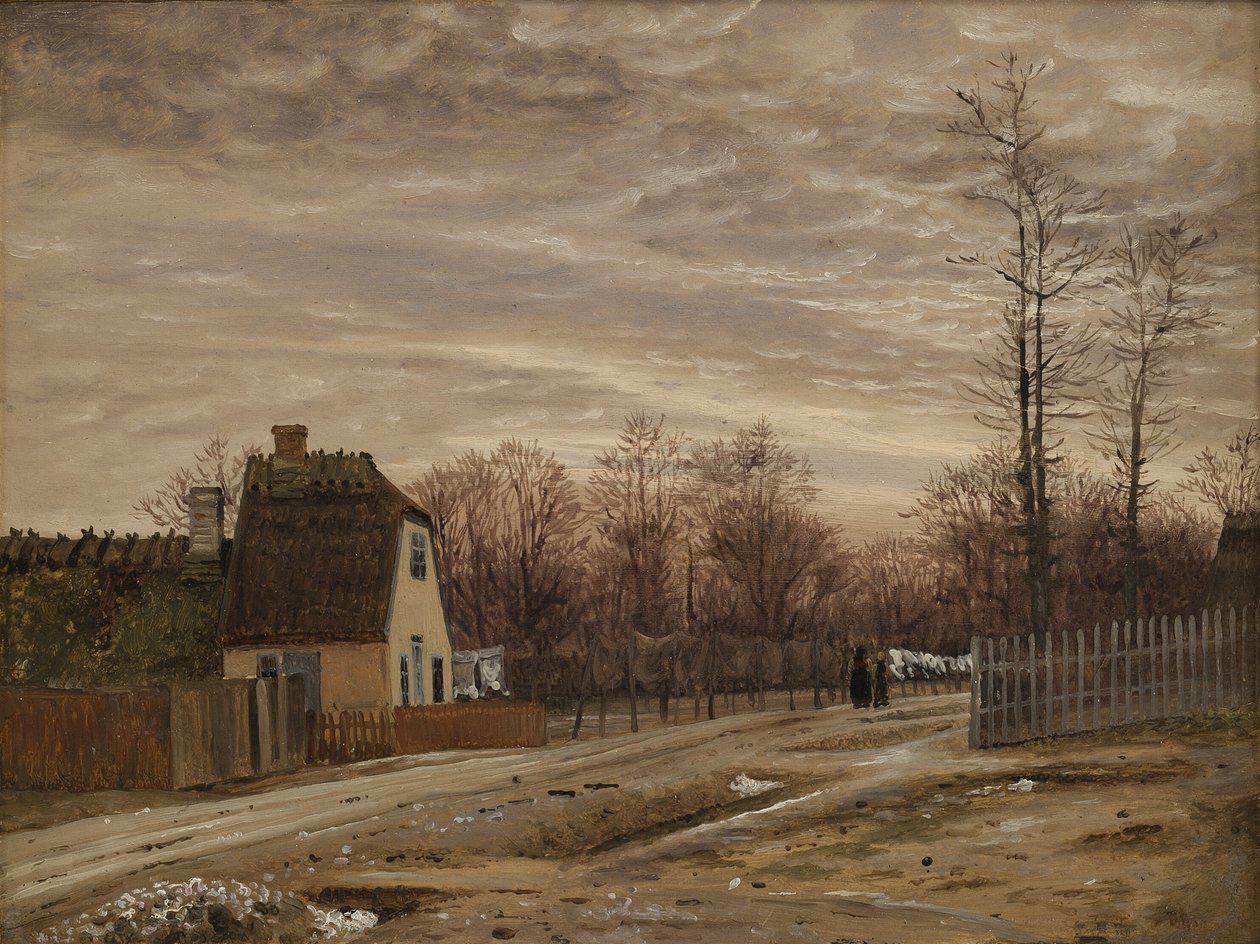 Tarde después del deshielo. Taabæk, al norte de Copenhague de Vilhelm Kyhn