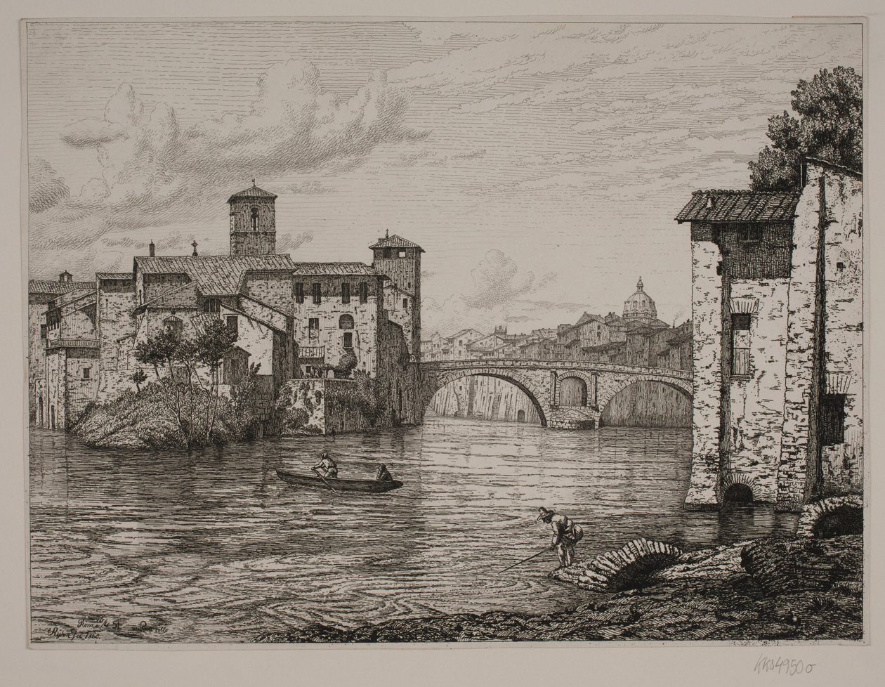 Vista de Ponte Rotto en Roma de Vilhelm Kyhn