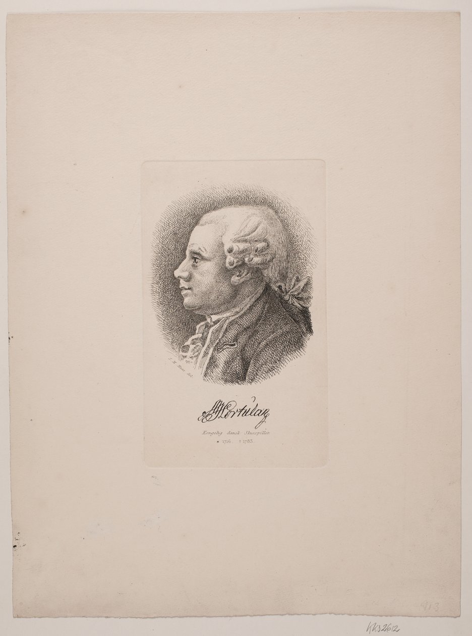 Retrato del actor Marcus Ulsøe Hortulan de Vilhelm Kyhn
