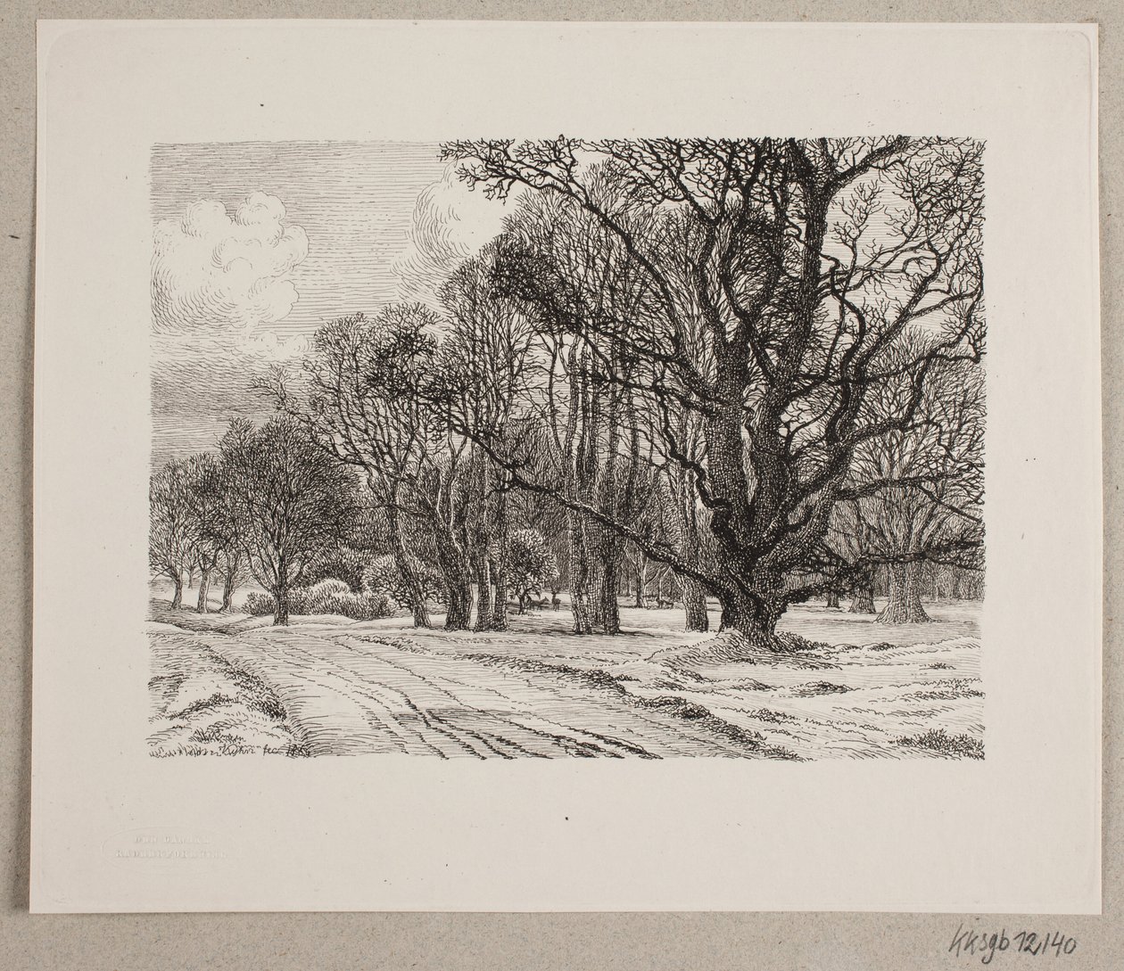Invierno en el bosque de Vilhelm Kyhn