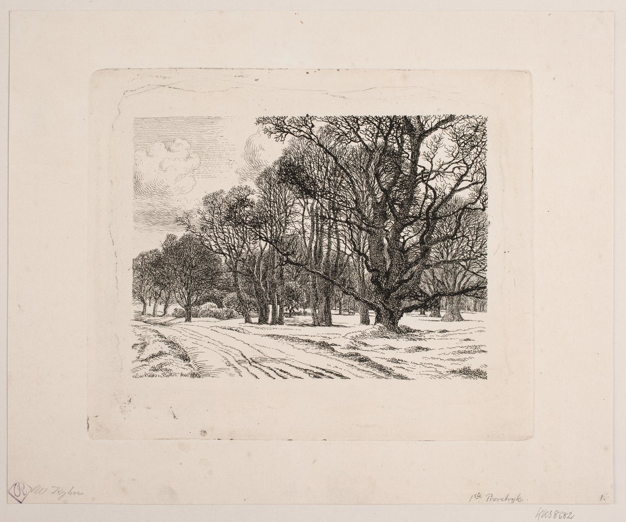 Invierno en el bosque de Vilhelm Kyhn