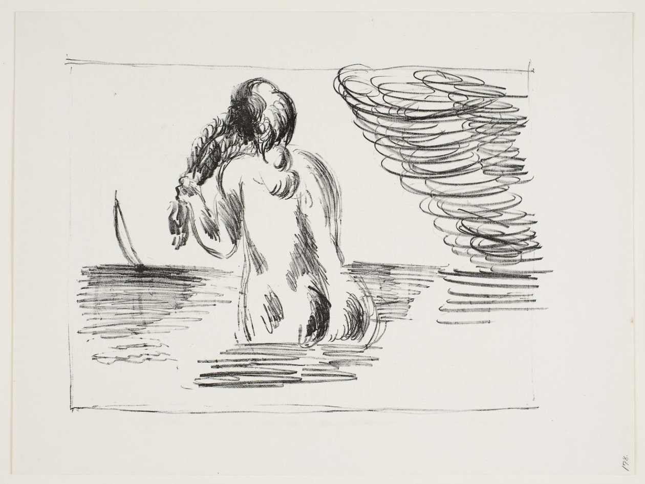 Niña bañándose de Vilhelm Lundstrøm