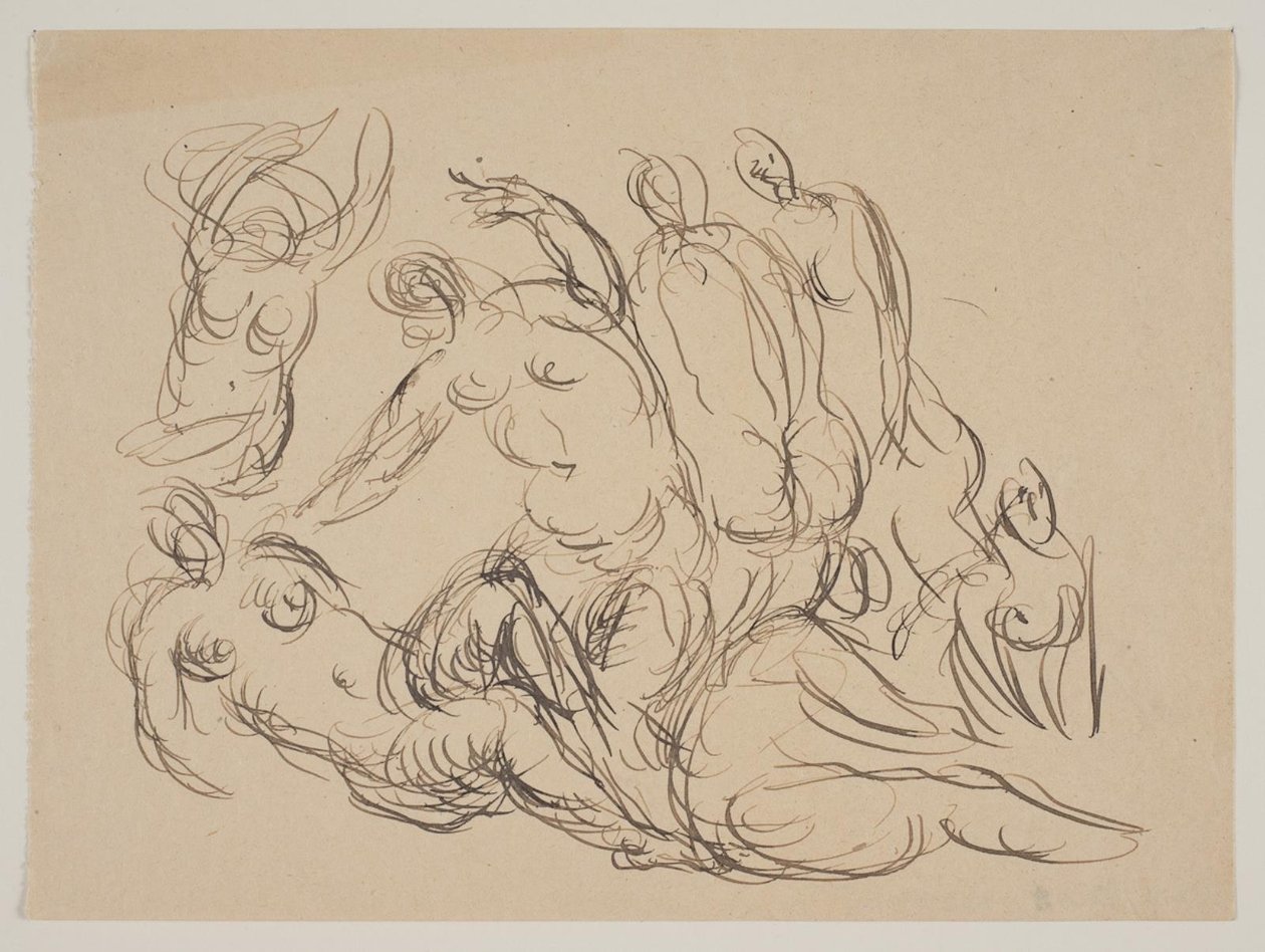 Composición con siete mujeres desnudas de Vilhelm Lundstrøm