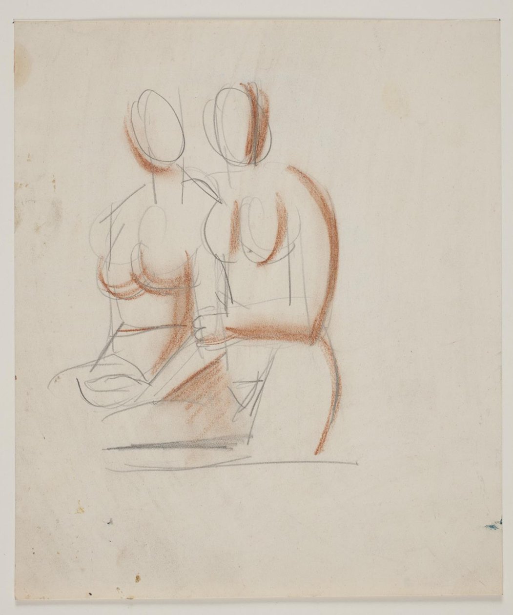 Estudio de composición con 2 mujeres desnudas de Vilhelm Lundstrøm