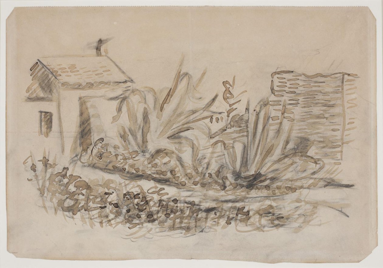 Paisaje con casa a la izquierda. Sur de Francia de Vilhelm Lundstrøm