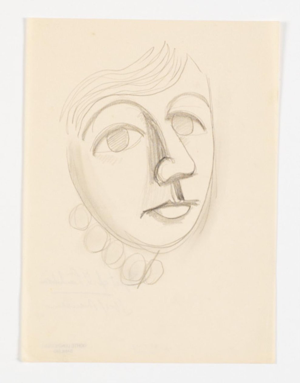Retrato de la hija del artista, Dorte Lundstrøm, tres cuartos de perfil hacia la derecha de Vilhelm Lundstrøm