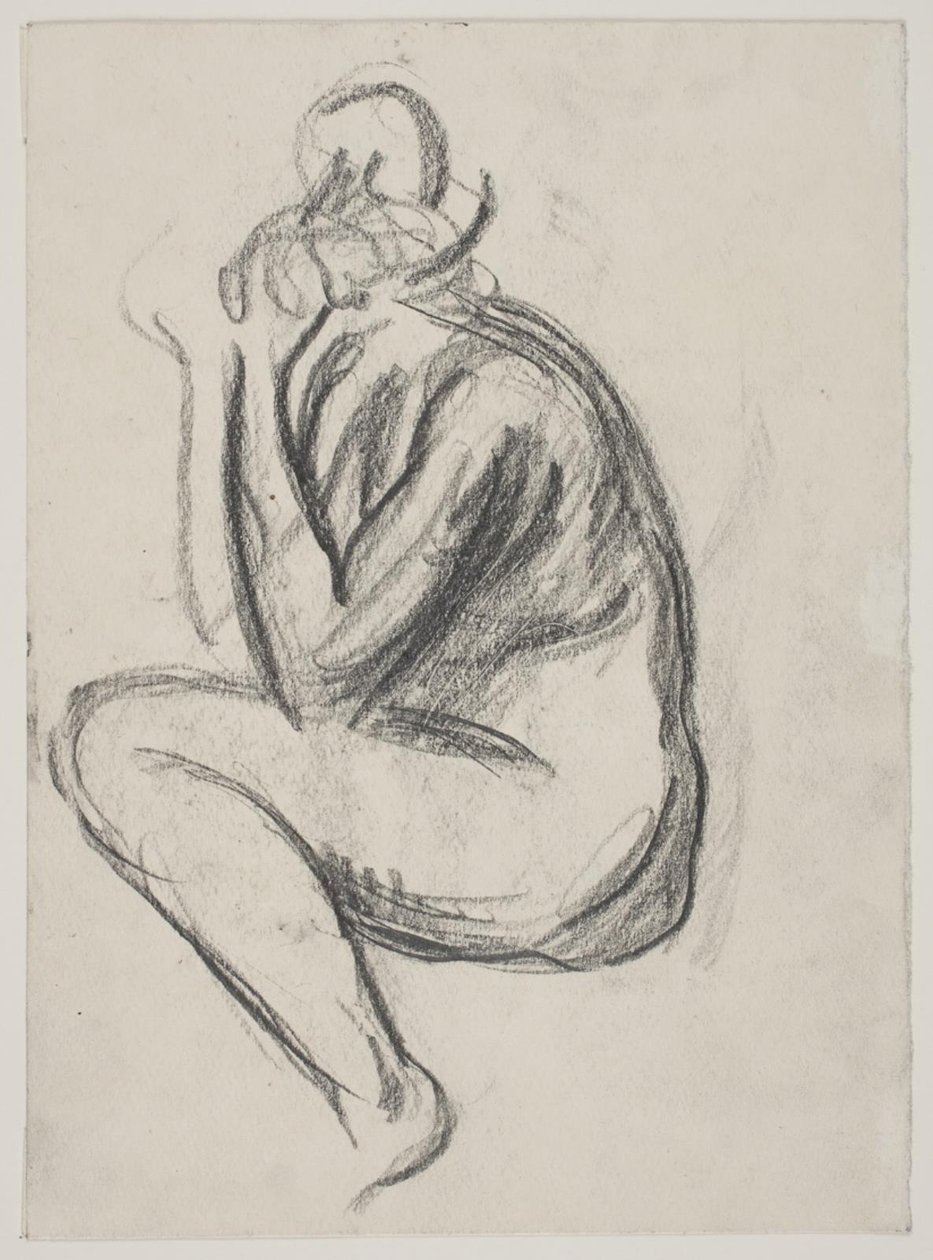 Modelo femenino sentada de Vilhelm Lundstrøm