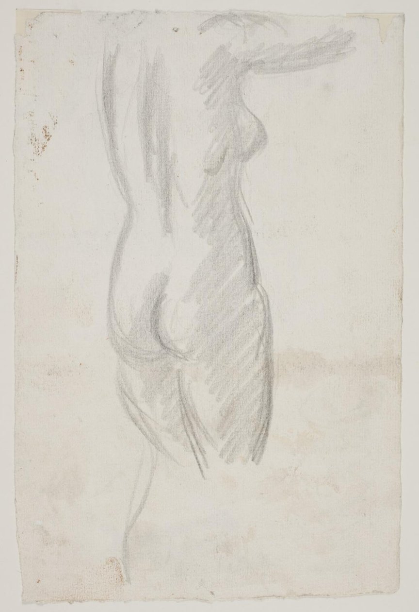Modelo femenina de pie de Vilhelm Lundstrøm