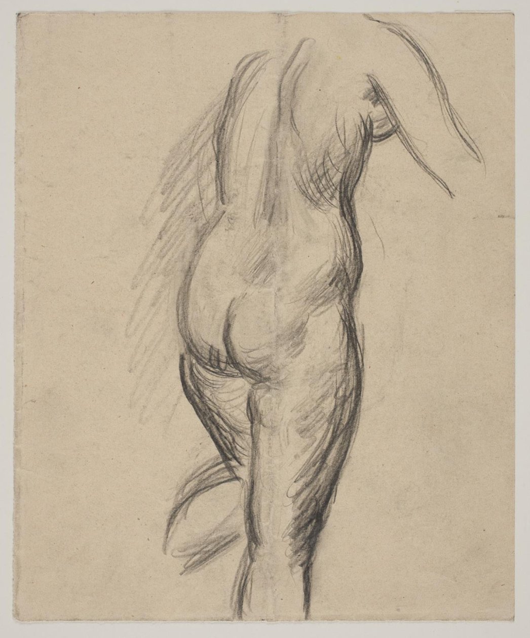 Modelo femenina de pie de Vilhelm Lundstrøm